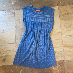 Blue mini dress